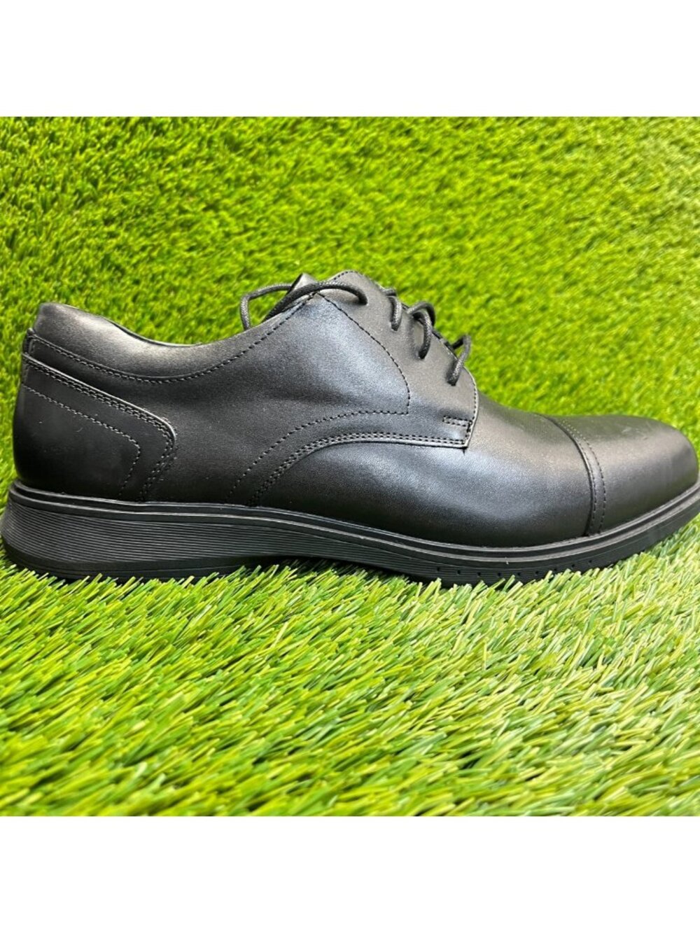 Nunn Bush Kore Pro Mens Size 10.5 Black Classic Cap Toe Oxford Dress Shoes